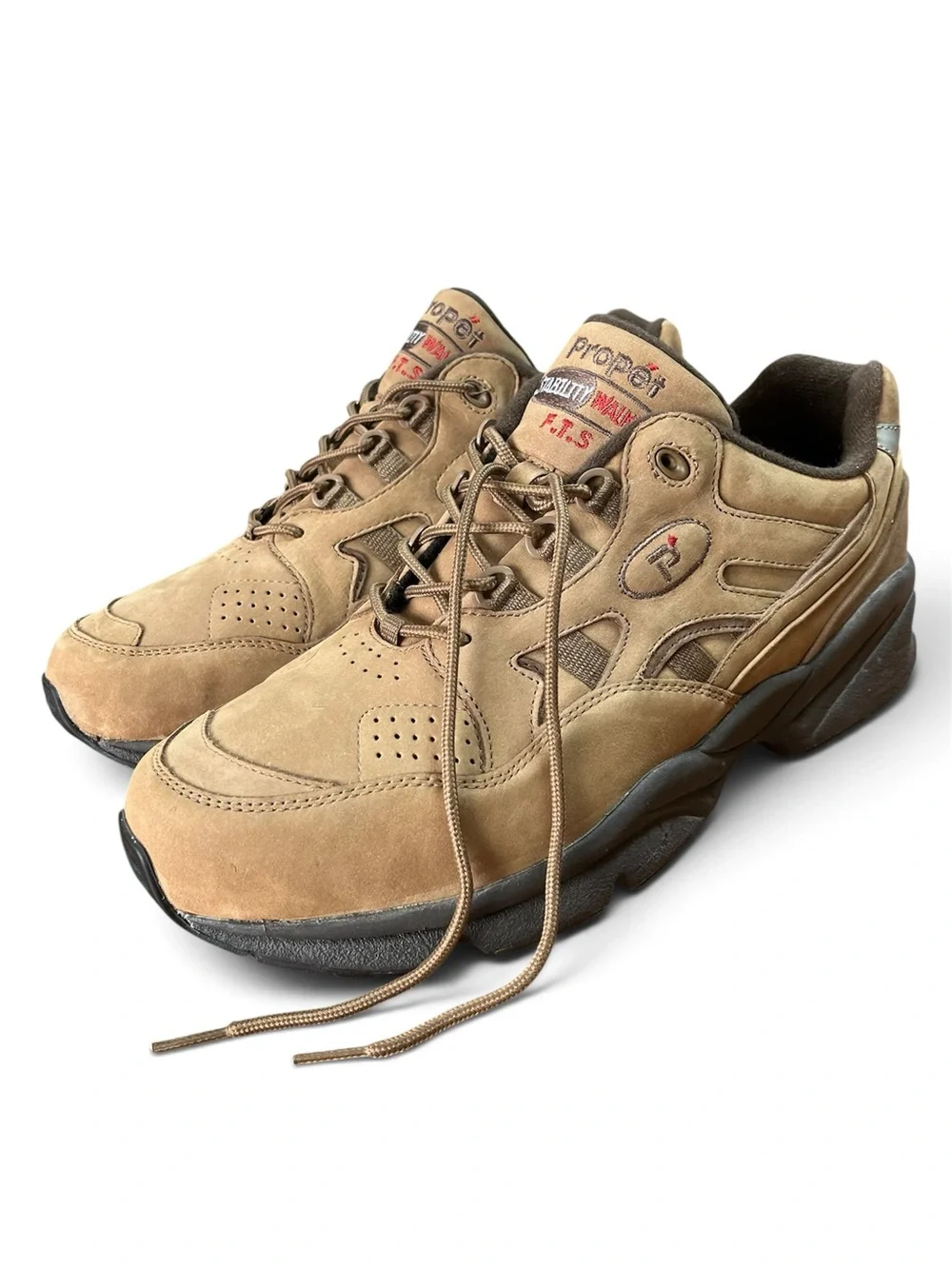 Propet Men's Casual Suede Walking Shoe - Brown